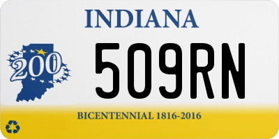 IN license plate 509RN