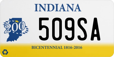 IN license plate 509SA