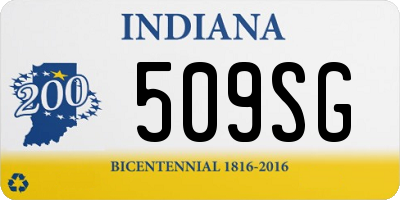 IN license plate 509SG