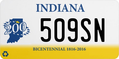 IN license plate 509SN