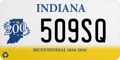 IN license plate 509SQ