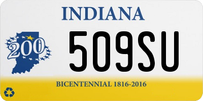 IN license plate 509SU