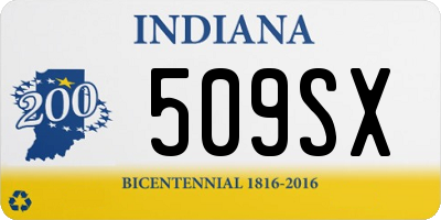 IN license plate 509SX