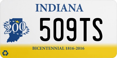 IN license plate 509TS