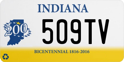 IN license plate 509TV