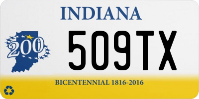 IN license plate 509TX