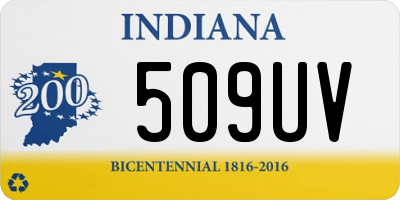 IN license plate 509UV