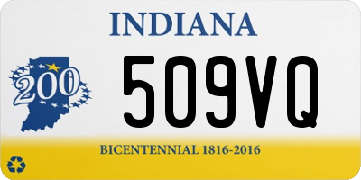 IN license plate 509VQ