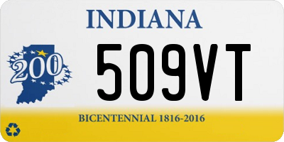 IN license plate 509VT