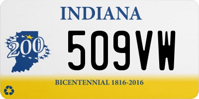 IN license plate 509VW