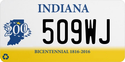 IN license plate 509WJ