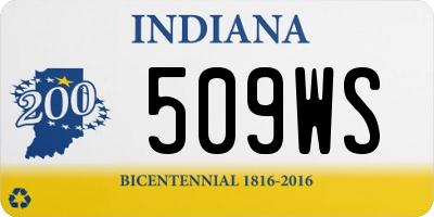 IN license plate 509WS