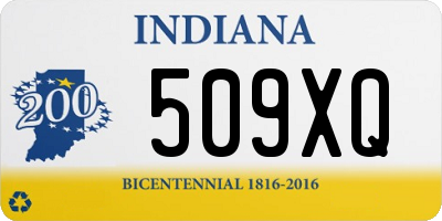 IN license plate 509XQ