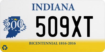 IN license plate 509XT