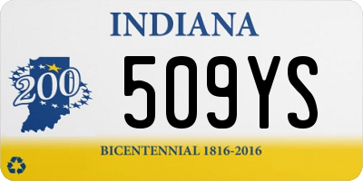 IN license plate 509YS