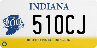 IN license plate 510CJ