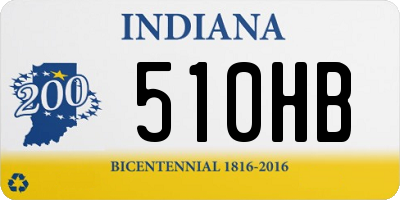 IN license plate 510HB