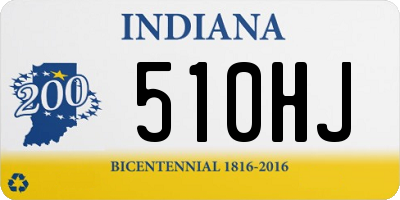 IN license plate 510HJ