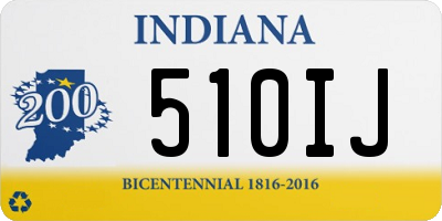 IN license plate 510IJ