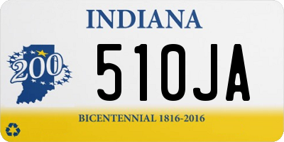 IN license plate 510JA