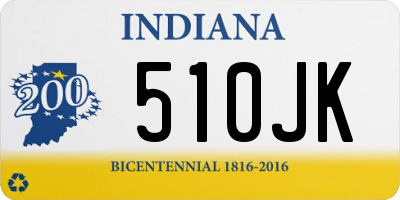 IN license plate 510JK