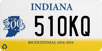 IN license plate 510KQ