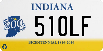 IN license plate 510LF