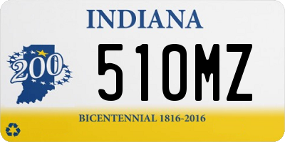 IN license plate 510MZ