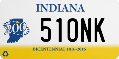 IN license plate 510NK