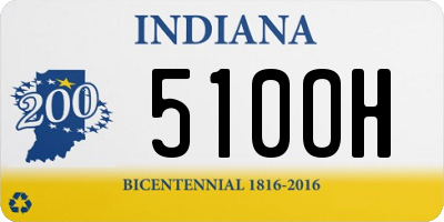 IN license plate 510OH