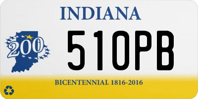 IN license plate 510PB