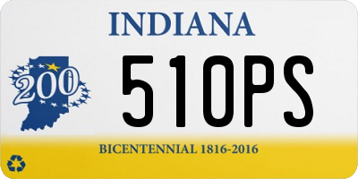 IN license plate 510PS