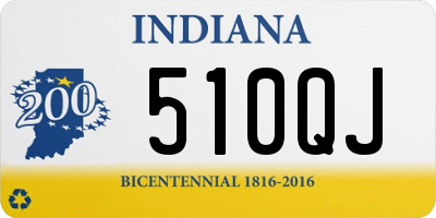 IN license plate 510QJ