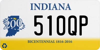 IN license plate 510QP