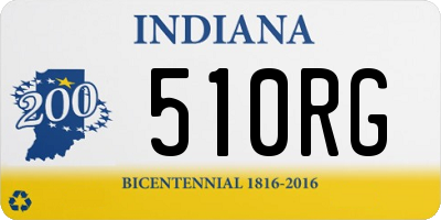 IN license plate 510RG