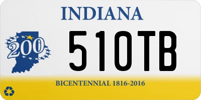 IN license plate 510TB