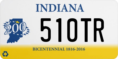 IN license plate 510TR