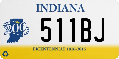 IN license plate 511BJ