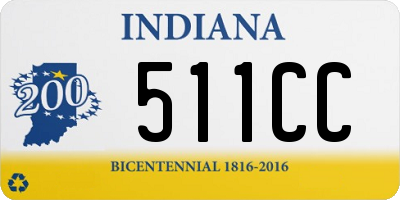 IN license plate 511CC