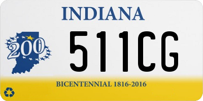 IN license plate 511CG