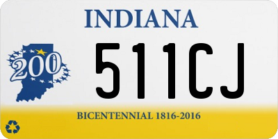 IN license plate 511CJ