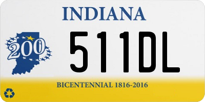 IN license plate 511DL