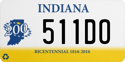 IN license plate 511DO