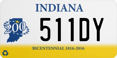 IN license plate 511DY