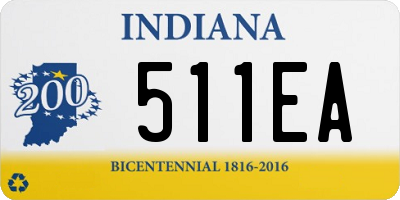 IN license plate 511EA