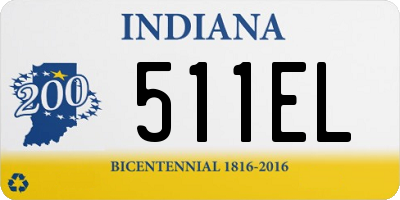 IN license plate 511EL