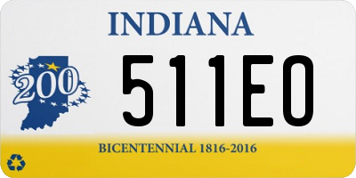 IN license plate 511EO