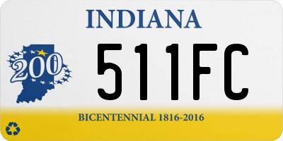 IN license plate 511FC
