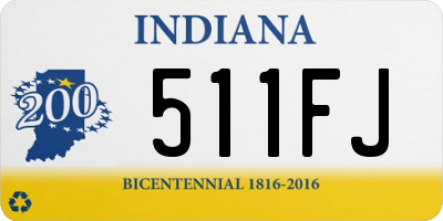 IN license plate 511FJ