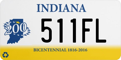 IN license plate 511FL